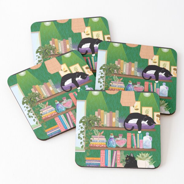Item preview, Bookstore Cats designed and sold by DeaHeidiDesigns.