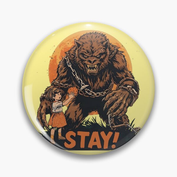 Item preview, Stay! Giant Werewolf and Little Girl designed and sold by VantagePrints.