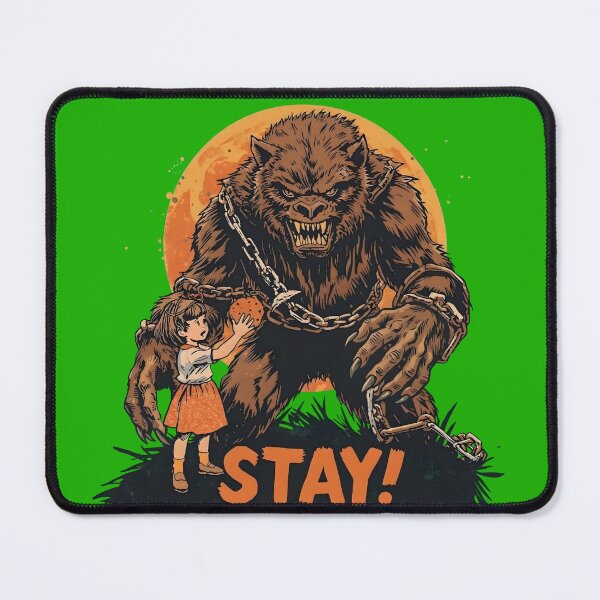 Item preview, Stay! Giant Werewolf and Little Girl designed and sold by VantagePrints.