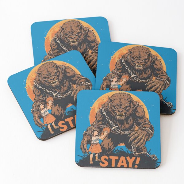 Item preview, Stay! Giant Werewolf and Little Girl designed and sold by VantagePrints.