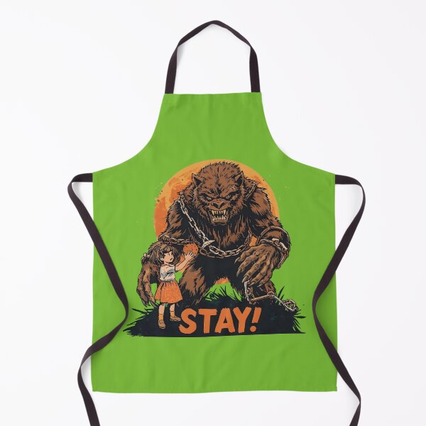 Item preview, Stay! Giant Werewolf and Little Girl designed and sold by VantagePrints.
