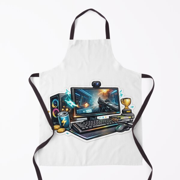 Item preview, PC Gaming Setup Retro Pixel Style designed and sold by Wolf Creator.