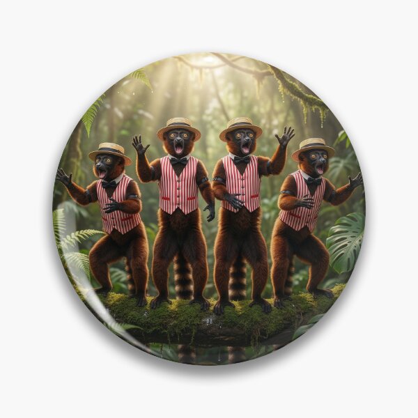 Item preview, Lemurs Barbershop Quartet Electrifies the Forest designed and sold by Tridentulus.