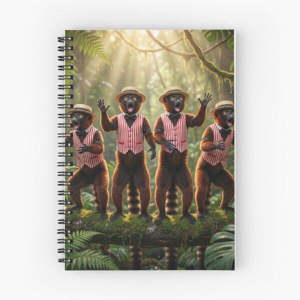 Item preview, Lemurs Barbershop Quartet Electrifies the Forest designed and sold by Tridentulus.
