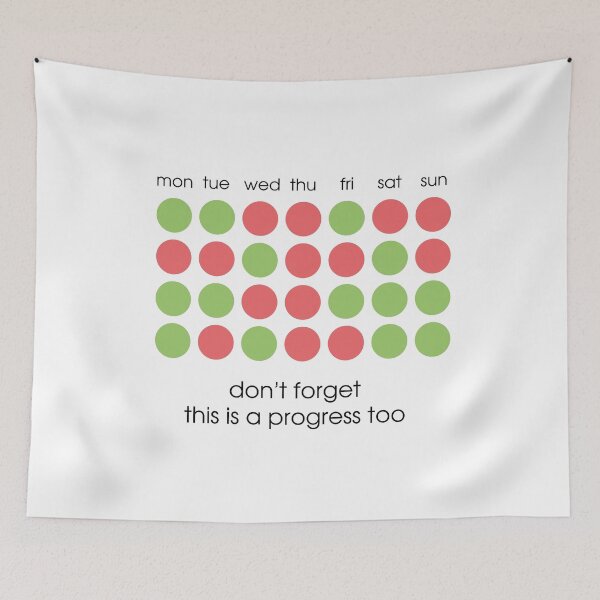Item preview, Progress Tracker Calendar – Every Day Counts Minimalist Design designed and sold by asssyau.