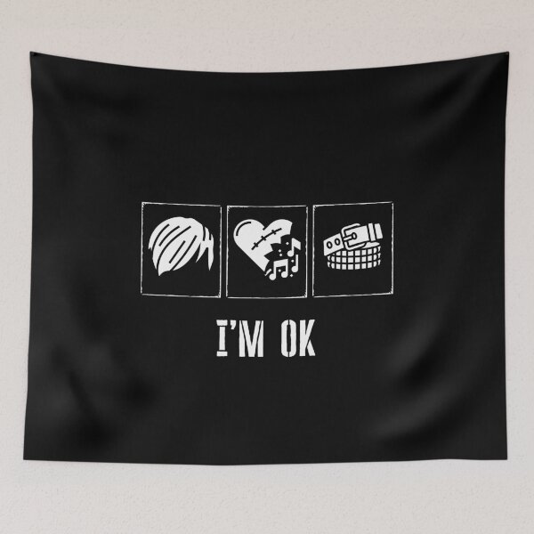 Item preview, I'm OK Emo Hair Studded Belt Heart designed and sold by MadeTearfully.