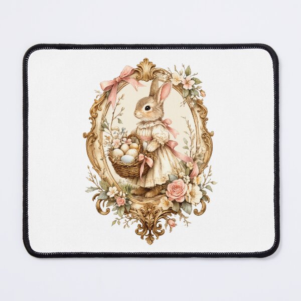Item preview, Vintage Easter bunny in a baroque frame designed and sold by Dennis' Creative Corner.
