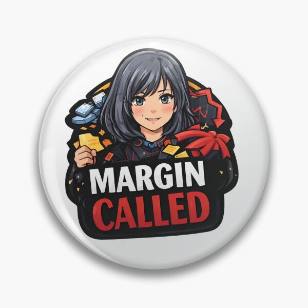 Item preview, Margin Called – Funny Options Trading Meme Anime Trader (Version 2) designed and sold by VolatilityEdge.