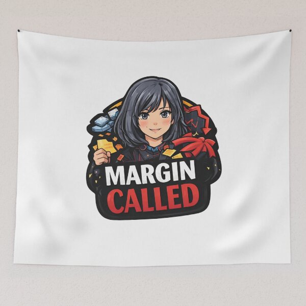 Item preview, Margin Called – Funny Options Trading Meme Anime Trader (Version 2) designed and sold by VolatilityEdge.