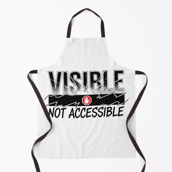 Item preview, "Visible Not Accessible" – Statement Graphic Tee for Personal Boundaries designed and sold by Krisekk.