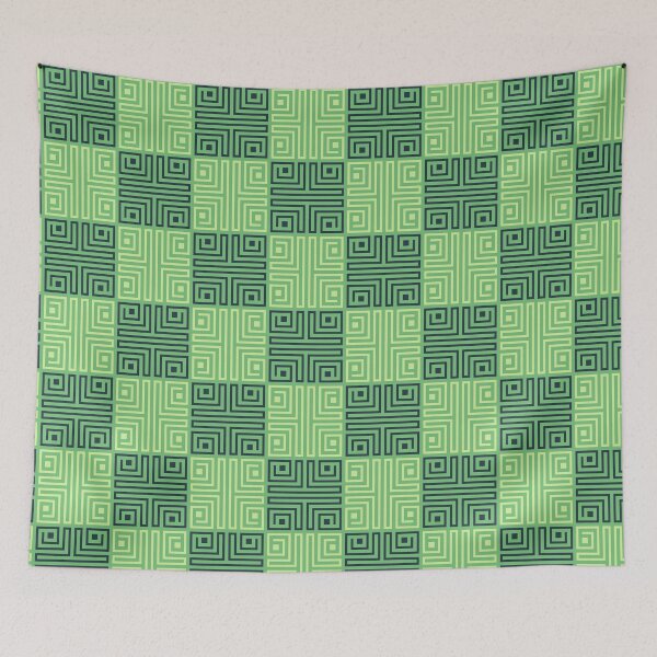 Item preview, Green Savannah African Checkered - Ethnic Polynesian Tiki  - Christmas Gifts For Husband designed and sold by RoyalStarsPatts.