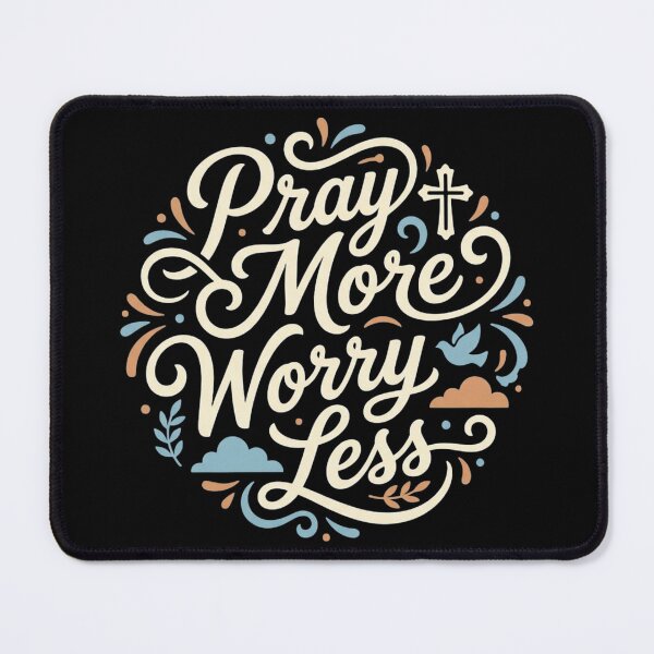 Item preview, Pray More Worry Less designed and sold by Rhu Creations.