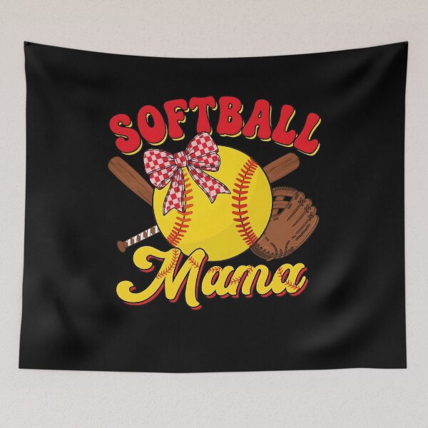 Item preview, Softball Mama Bow designed and sold by KroghDs.