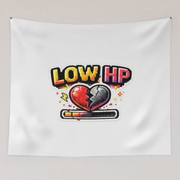 Item preview, Low HP Gamer Health Bar Pixel Style designed and sold by Wolf Creator.