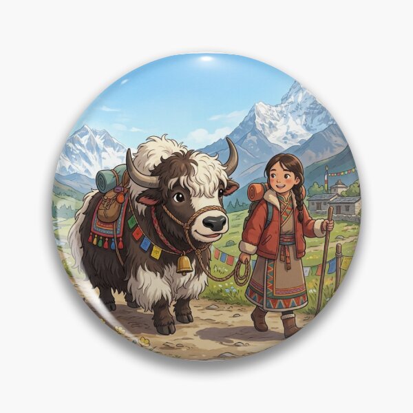 Item preview, Yak animal with girl anime. designed and sold by johnblack786.