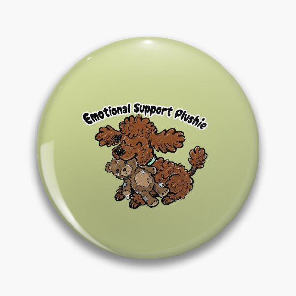 Item preview, Emotional Support Plushie Cute Poodle Drawing designed and sold by hanappong.