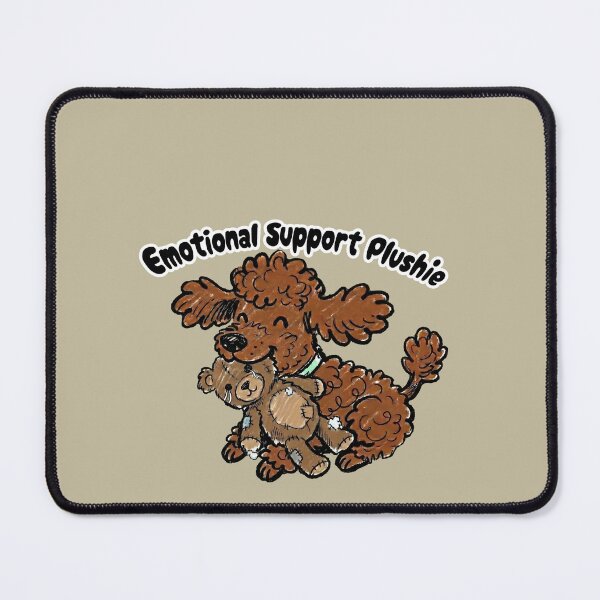 Item preview, Emotional Support Plushie Cute Poodle Drawing designed and sold by hanappong.
