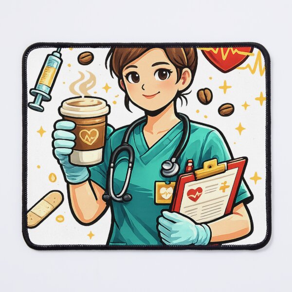 Item preview, Coffee Scrubs and Saving Lives – Nurse Life Design designed and sold by GaliciaCity.