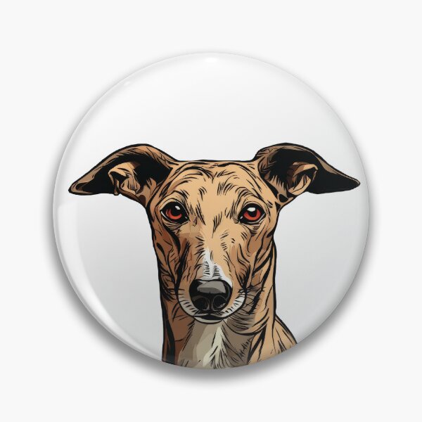 Item preview, Brindle Greyhound Dog Illustration designed and sold by whyitsme.