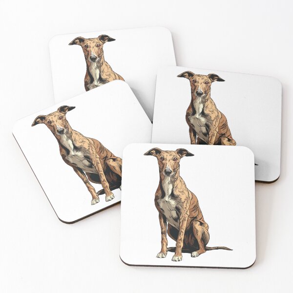 Item preview, Brindle Greyhound Dog Illustration designed and sold by whyitsme.