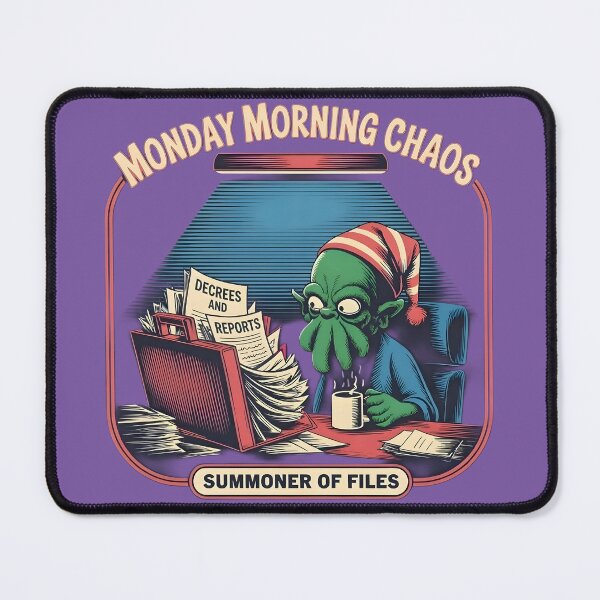 Item preview, Monday Morning Chaos Summoner of Files designed and sold by VantagePrints.