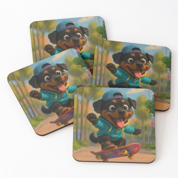 Item preview, Skater Rottweiler  designed and sold by Sillytoe.