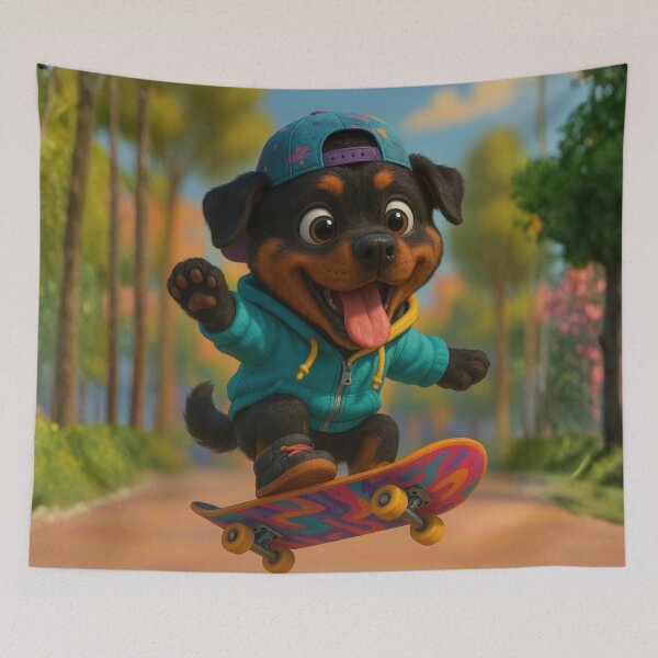 Item preview, Skater Rottweiler  designed and sold by Sillytoe.