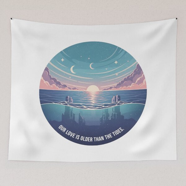 Item preview, Romantic landscape of submerged cities designed and sold by Cute&B.