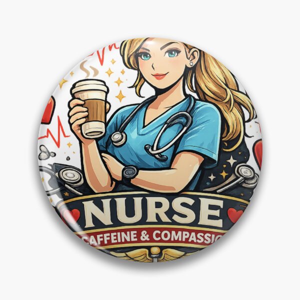 Item preview, Nurse - Caffeine & Compassion designed and sold by GaliciaCity.