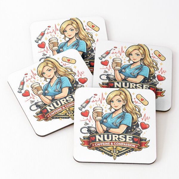 Item preview, Nurse - Caffeine & Compassion designed and sold by GaliciaCity.