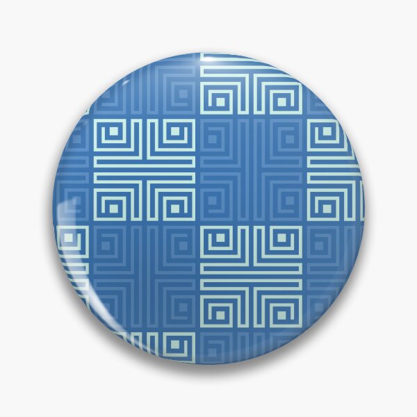 Item preview, Blue Totemic Pan African Textile - Samoan Polynesian Tribal  - Gift Ideas For Mom designed and sold by RoyalStarsPatts.