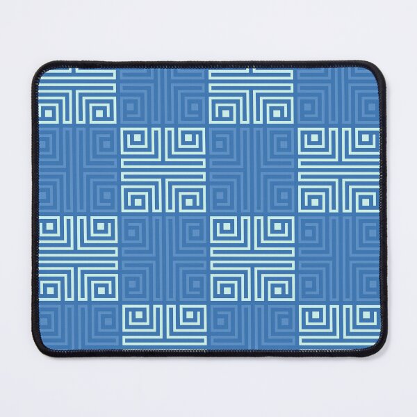 Item preview, Blue Totemic Pan African Textile - Samoan Polynesian Tribal  - Gift Ideas For Mom designed and sold by RoyalStarsPatts.