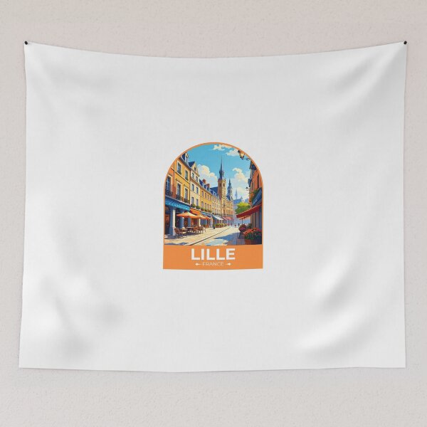 Item preview, Lille France Travel Sticker designed and sold by TulipaGraphics.