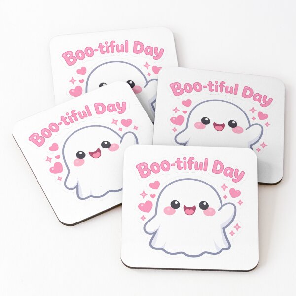 Item preview, Cute Ghost Boo-tiful Day Kawaii Pastel Halloween designed and sold by inaveed.