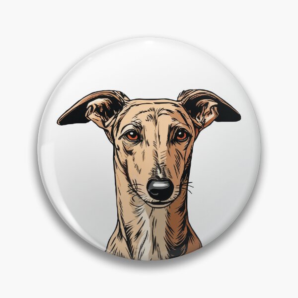Artikelvorschau, Illustration eines hellbraunen Greyhounds entworfen und verkauft von whyitsme.