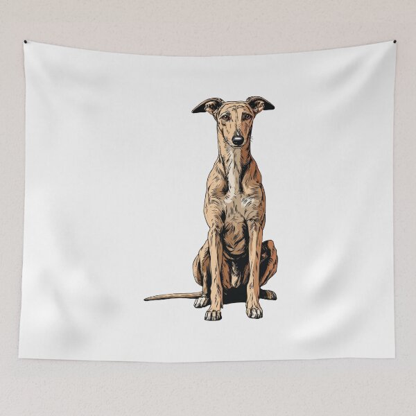 Item preview, Fawn Greyhound Dog Illustration designed and sold by whyitsme.