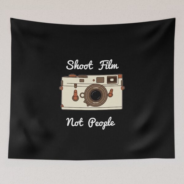 Item preview, Shoot Film Not People - Vintage Camera |  Retro 35mm Film Photography Gift for Photographer designed and sold by Dziridesign.