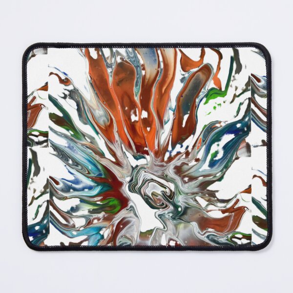 Item preview, Molten Cosmic Bloom – Abstract Fluid Art Flower designed and sold by BigBobInk.
