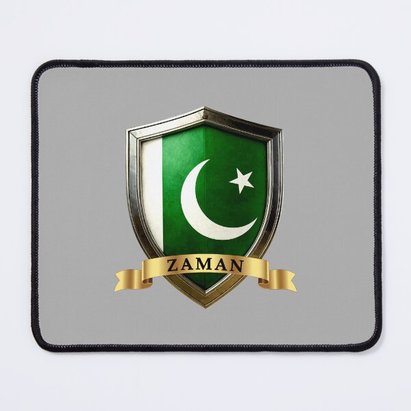 Item preview, Zaman Pakistan Heraldic Name Shield designed and sold by Highlandkings.
