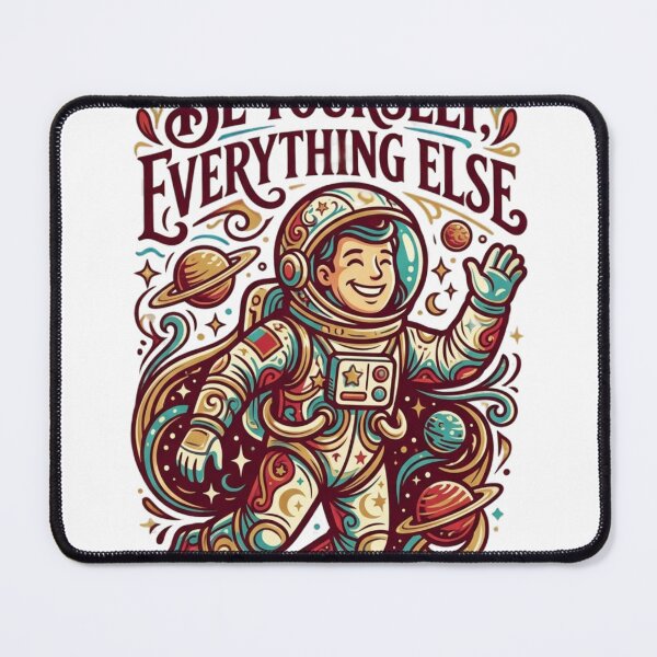 Item preview, Vintage Astronaut Be Yourself Everything Else Space Art designed and sold by Jarir Pixel Lab.