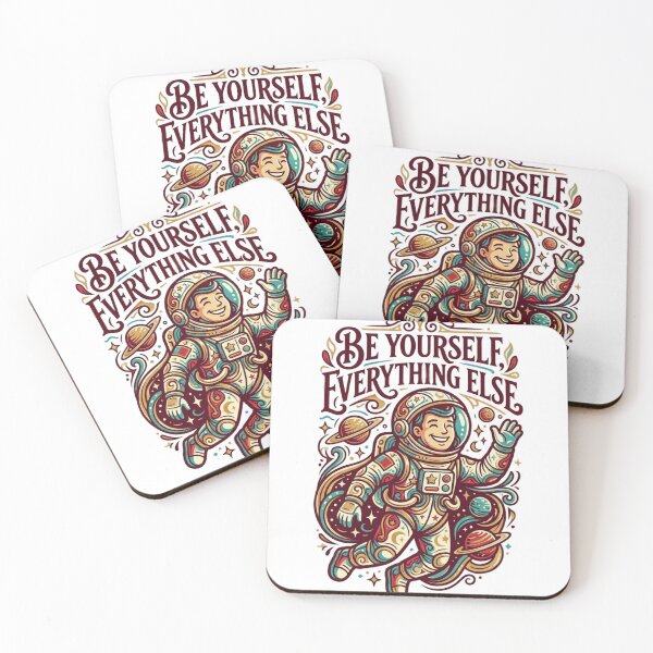 Item preview, Vintage Astronaut Be Yourself Everything Else Space Art designed and sold by ​Jarir Pixel Lab.