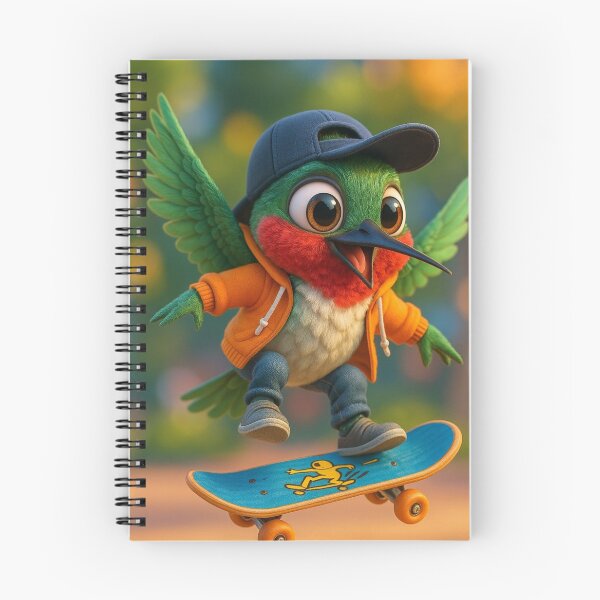 Item preview, Skater Ruby-Throated Hummingbird designed and sold by Sillytoe.
