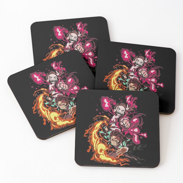 Item preview, Black T-shirt - Kimetsu no Yaiba Tribute - Nezuko and Tanjiro designed and sold by TSD.