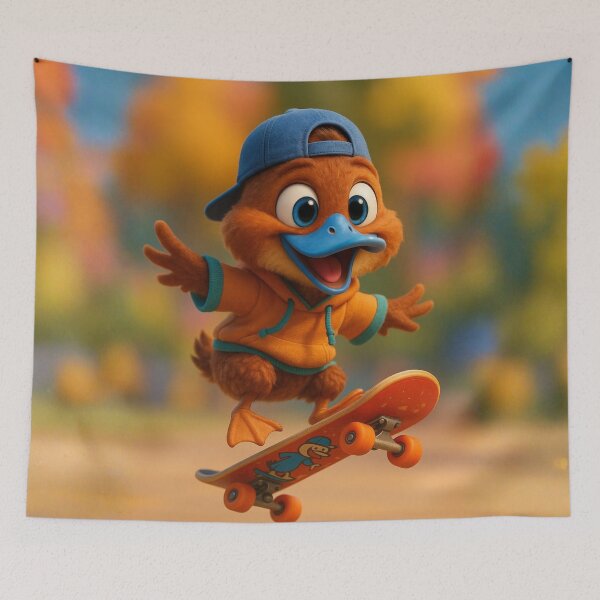 Item preview, Skater Ruddy Duck designed and sold by Sillytoe.