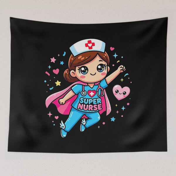 Item preview, Super Nurse Kawaii Healthcare Hero designed and sold by sky11PP.