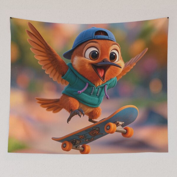 Item preview, Skater Rufous Hummingbird designed and sold by Sillytoe.