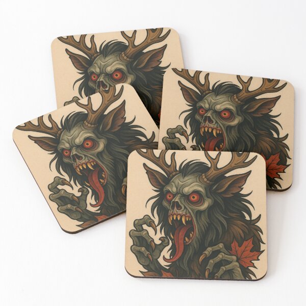 Item preview, Traditional tattoo style wendigo  designed and sold by Theweirdwarehouse.