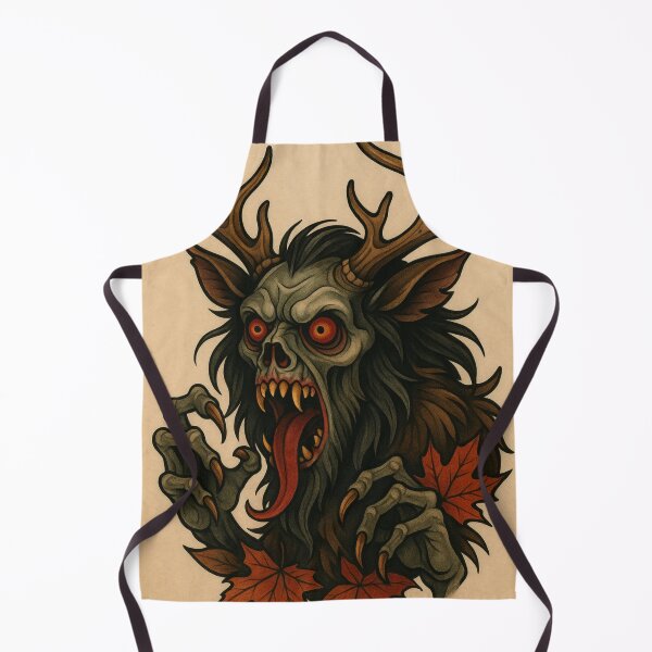Item preview, Traditional tattoo style wendigo designed and sold by Theweirdwarehouse.