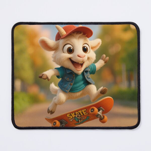 Item preview, Skater Saanen Goat designed and sold by Sillytoe.
