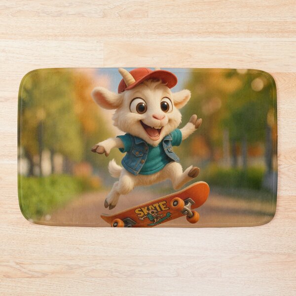 Item preview, Skater Saanen Goat designed and sold by Sillytoe.